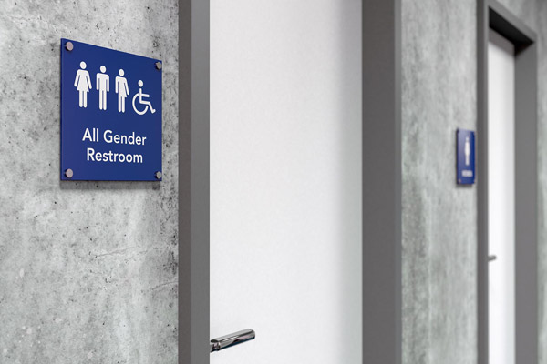 Update your signage by March for gender neutral restrooms