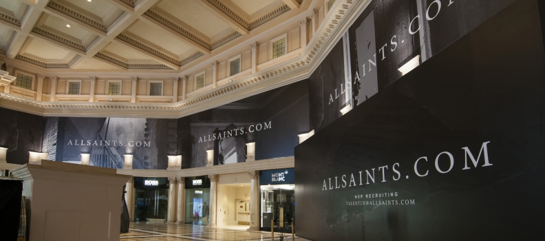 Innovative Retail Barricade Installation For AllSaints’ Las Vegas Store | AGRetail